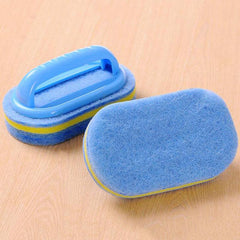 Kitchen Cleaning Sponge With Handle - Multi-Functional Cleaning Tool