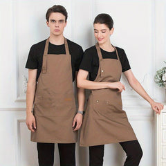 Stylish Fabric Apron with Lace up Waist for Kitchen and Dining