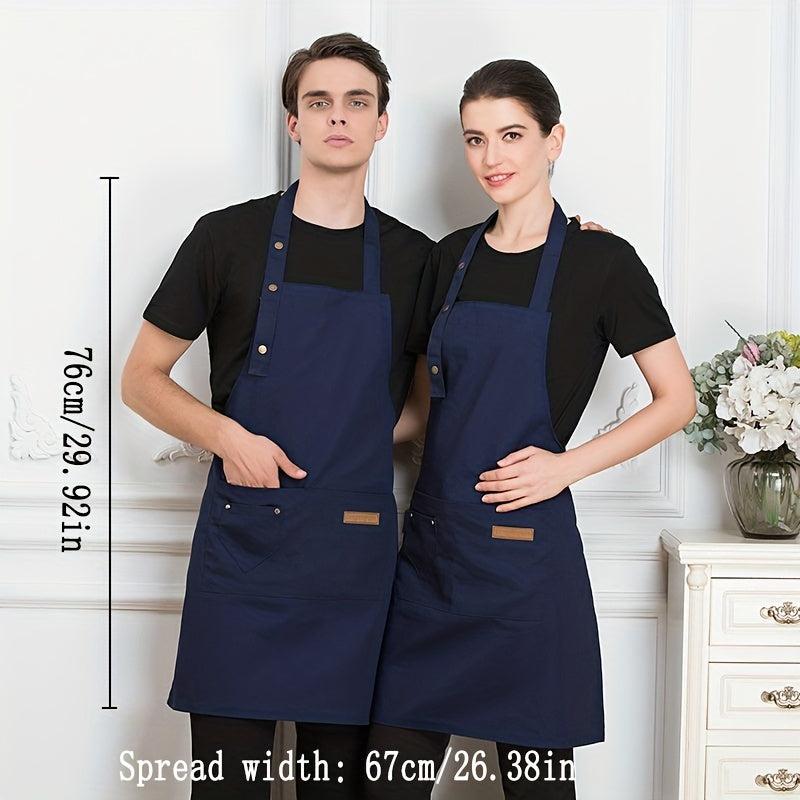 Stylish Fabric Apron with Lace up Waist for Kitchen and Dining