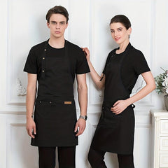 Stylish Fabric Apron with Lace up Waist for Kitchen and Dining