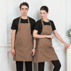 Stylish Fabric Apron with Lace up Waist for Kitchen and Dining