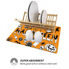 Absorbent Dish Drying Pad for Kitchen Countertop
