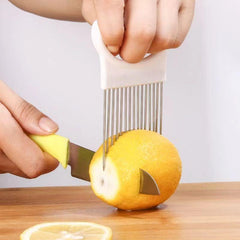 Stainless Steel Onion Slicer Holder - Creative Onion Cutter