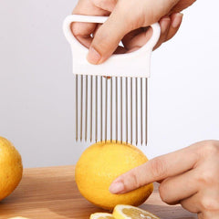 Stainless Steel Onion Slicer Holder - Creative Onion Cutter