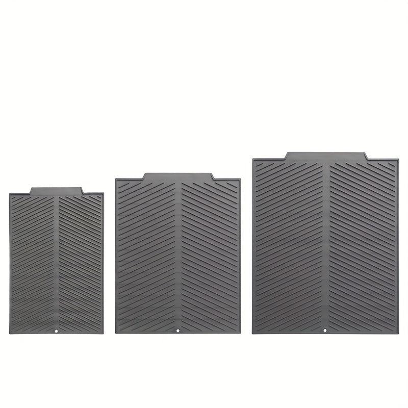 Silicone Dish Drying Pad - Absorbent Kitchen Countertop Mat