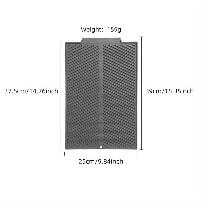 Silicone Dish Drying Pad - Absorbent Kitchen Countertop Mat