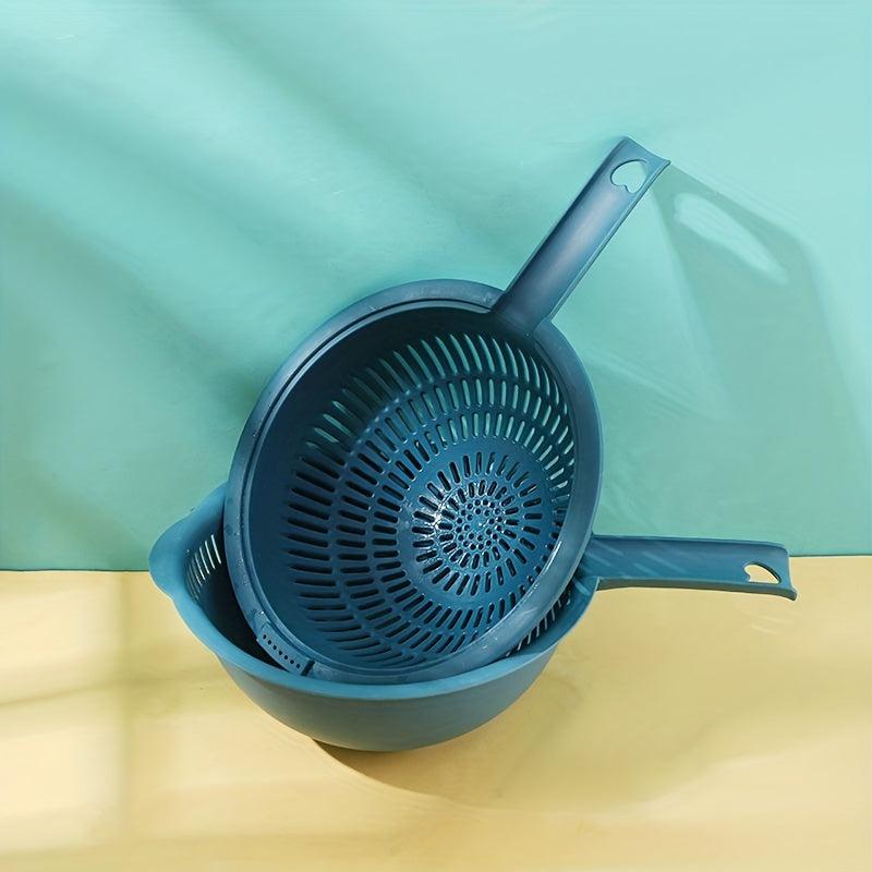 Double Layer Drain Basket With Handle for Vegetable Washing