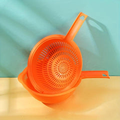 Double Layer Drain Basket With Handle for Vegetable Washing