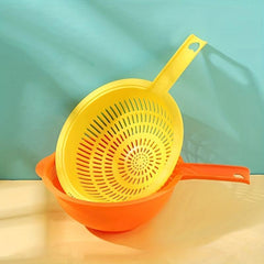 Double Layer Drain Basket With Handle for Vegetable Washing