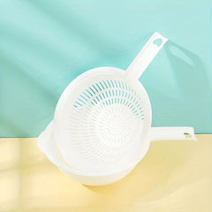 Double Layer Drain Basket With Handle for Vegetable Washing