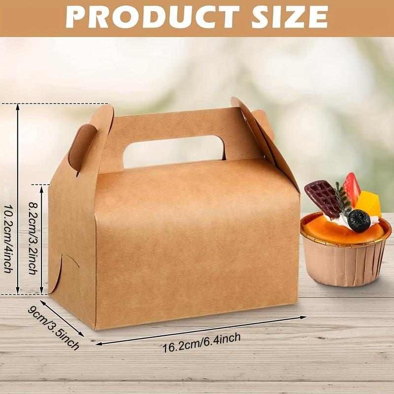 50Pcs Favor Treat Boxes Bulk Gable Boxes Goodies Box