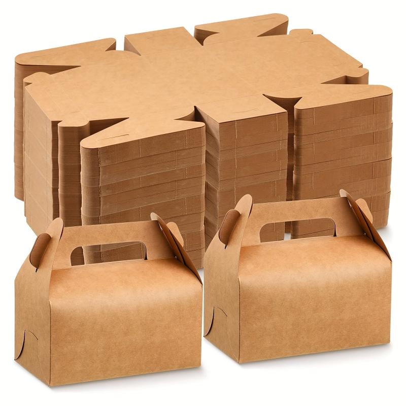 50Pcs Favor Treat Boxes Bulk Gable Boxes Goodies Box