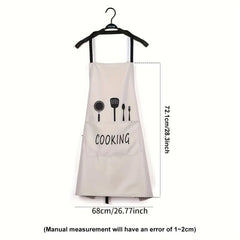 Stain Resistant Adjustable Apron With Pockets