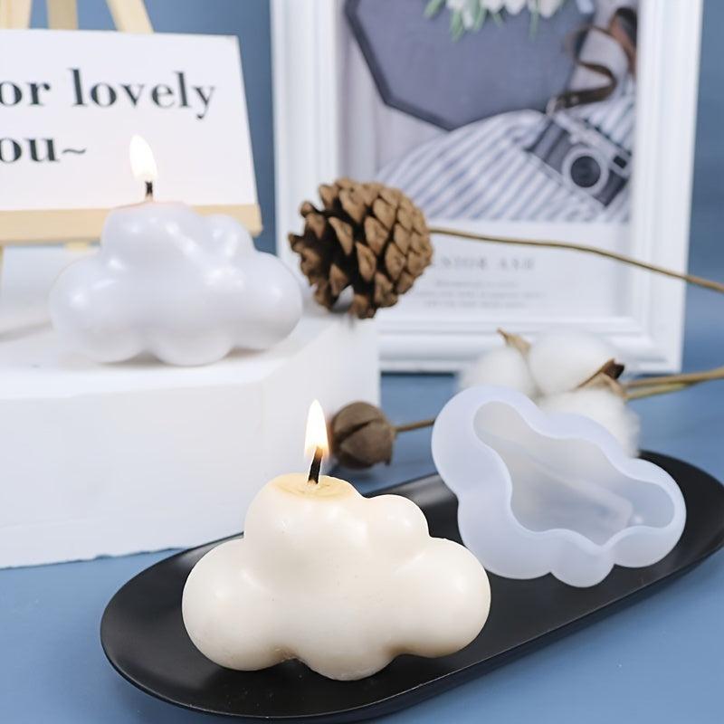 3D Cloud Shape Silicone Mold for Scented Candles