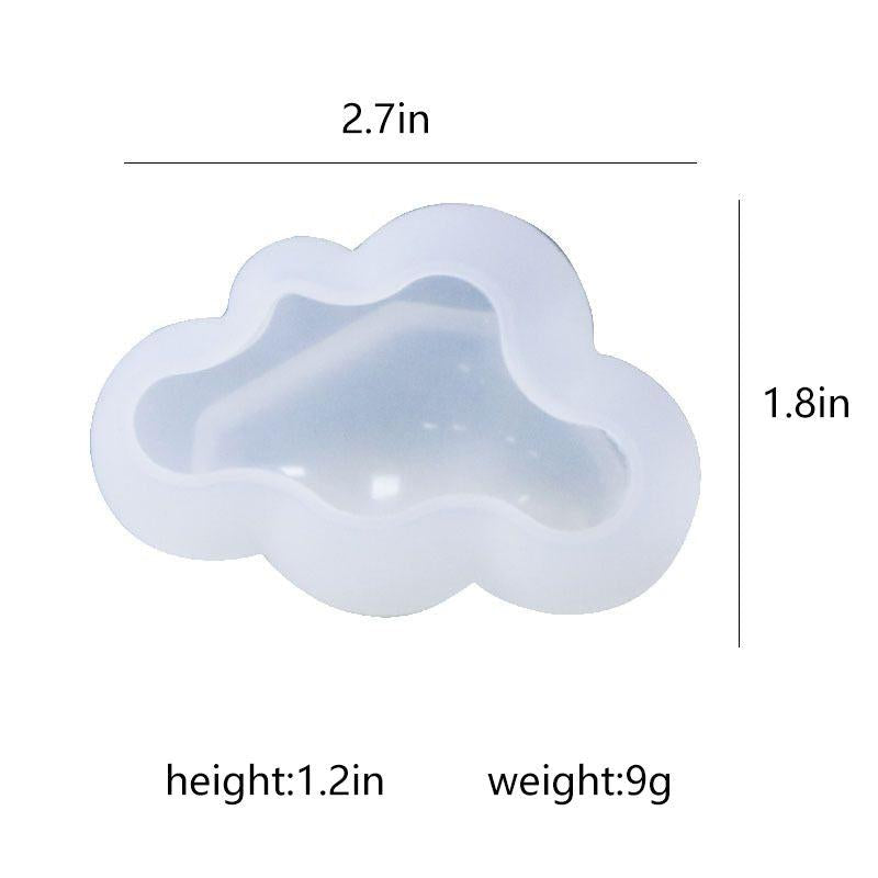 3D Cloud Shape Silicone Mold for Scented Candles