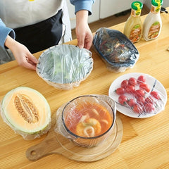 Cling Film Sleeve Storage Box with Wall Mount and 100 Plastic Wrap