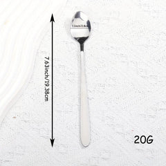 I Love You More Stainless Steel Soup Spoon, Modern Stirring Spoon