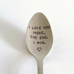 I Love You More Stainless Steel Soup Spoon, Modern Stirring Spoon