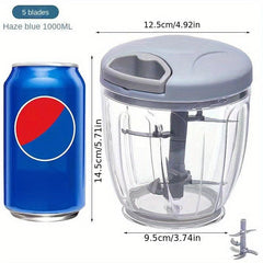 Multifunctional Vegetable Cutter Fruit Crusher & Garlic Grinder