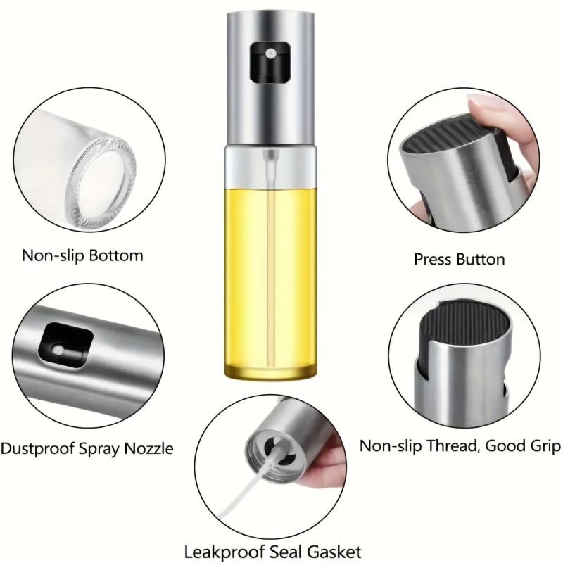 8pcs Olive Sprayer Mister Set for Air Fryer Salad Cooking BBQ Kitchen