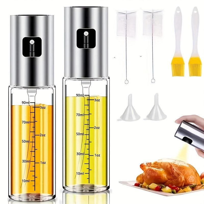 8pcs Olive Sprayer Mister Set for Air Fryer Salad Cooking BBQ Kitchen