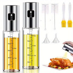 8pcs Olive Sprayer Mister Set for Air Fryer Salad Cooking BBQ Kitchen