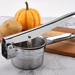 Stainless Steel Potato Ricer with 3 Discs Manual