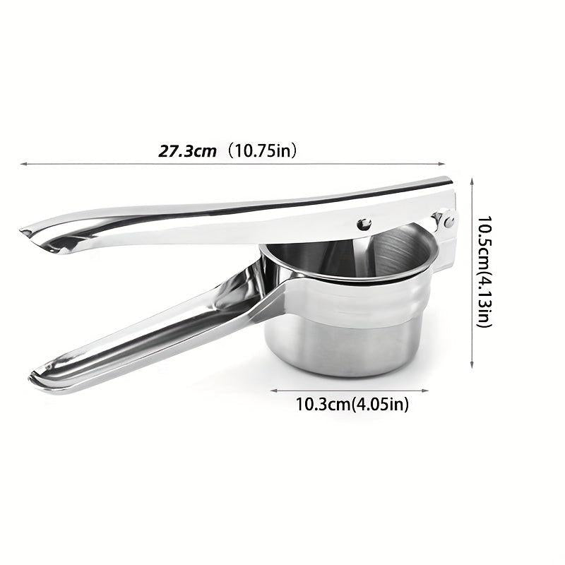 Stainless Steel Potato Ricer with 3 Discs Manual
