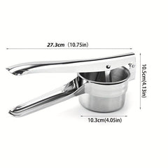 Stainless Steel Potato Ricer with 3 Discs Manual