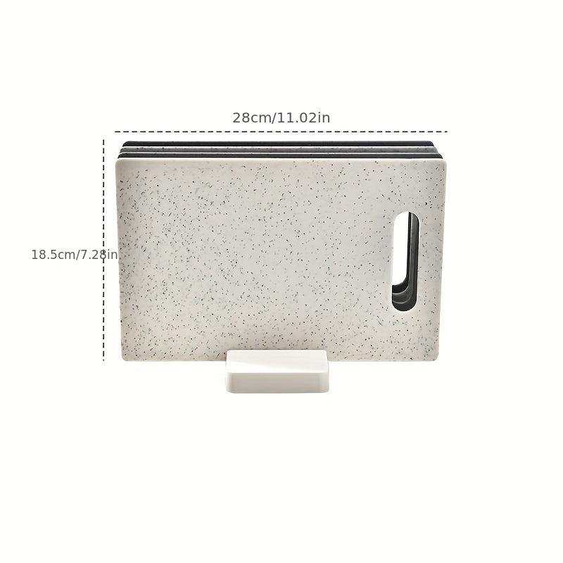 4pcs Cutting Board With Holder Base BPA-Free Chopping Board Set