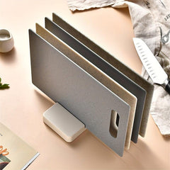 4pcs Cutting Board With Holder Base BPA-Free Chopping Board Set