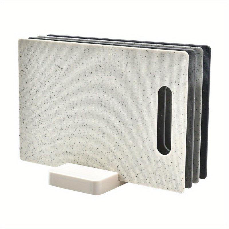4pcs Cutting Board With Holder Base BPA-Free Chopping Board Set