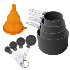 9pcs Measuring Spoon And Cup Set With Funnel