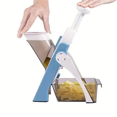 5in1 Stainless Steel Fruit and Vegetable Cutter with 3 Blades