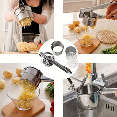 3in1 Potato Ricer Press Masher Stainless Steel Kitchen Vegetable
