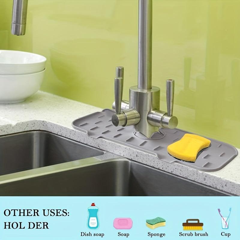 Silicone Drain Mat Kitchen Faucet Sink Splash Guard