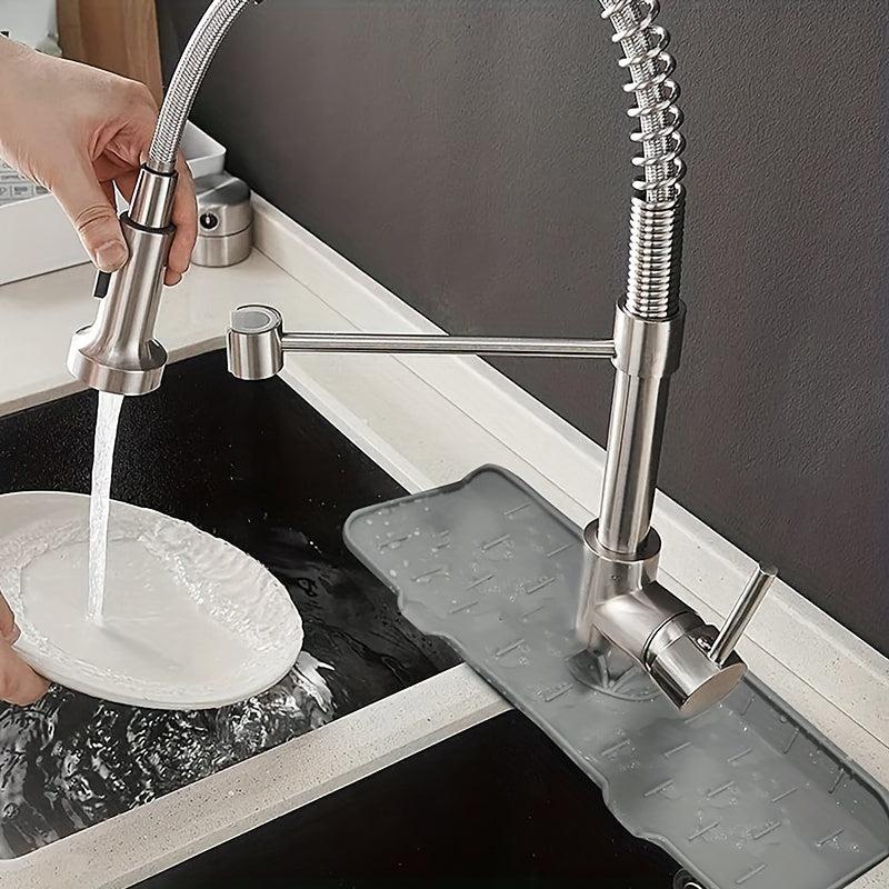 Silicone Drain Mat Kitchen Faucet Sink Splash Guard