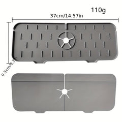 Silicone Drain Mat Kitchen Faucet Sink Splash Guard