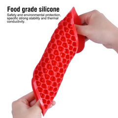 2pcs Heart Shaped Ice Cube Trays Silicone BPA Free Easy Release Molds