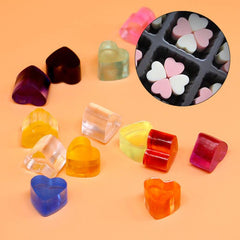2pcs Heart Shaped Ice Cube Trays Silicone BPA Free Easy Release Molds