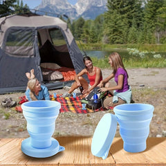 Portable Foldable Silicone Water Cup for Camping Office Home