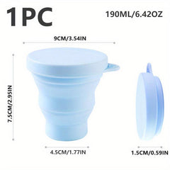 Portable Foldable Silicone Water Cup for Camping Office Home