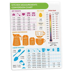 1pc Kitchen Conversion Chart Magnet 8in 6in Imperial Metric To Standard Decor