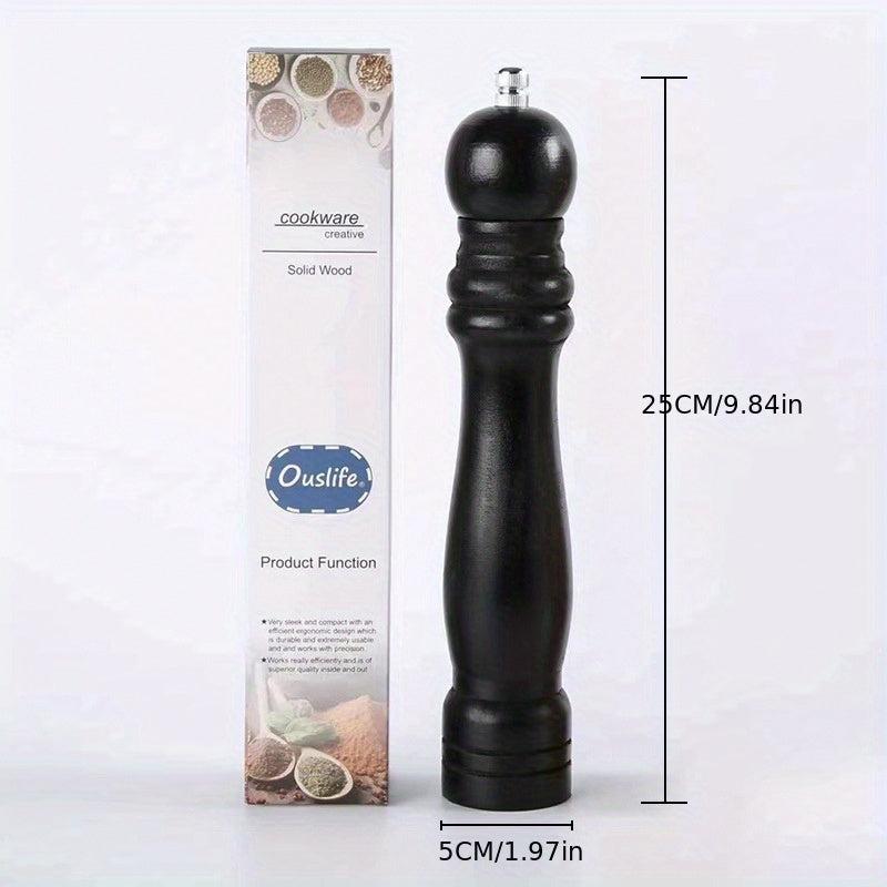 Wooden Pepper and Sea Salt Grinder Manual Seasoning Bottle