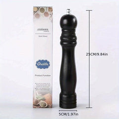 Wooden Pepper and Sea Salt Grinder Manual Seasoning Bottle