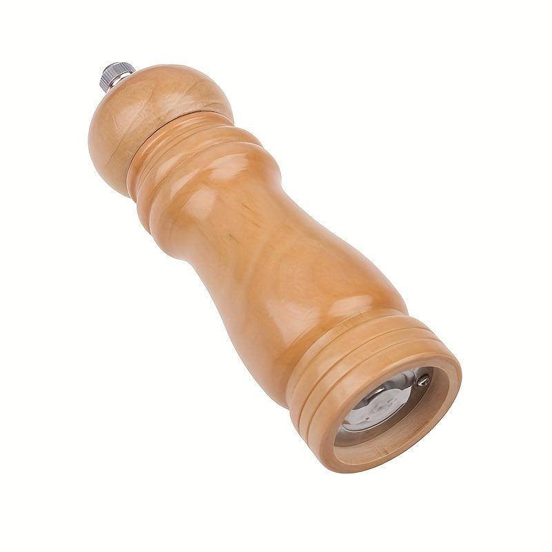 Wooden Pepper and Sea Salt Grinder Manual Seasoning Bottle