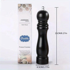 Wooden Pepper and Sea Salt Grinder Manual Seasoning Bottle