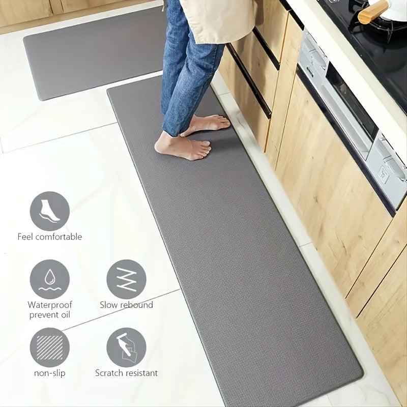 1pc Vintage Style Cushioned Kitchen Rug - Absorbent & Non Slip