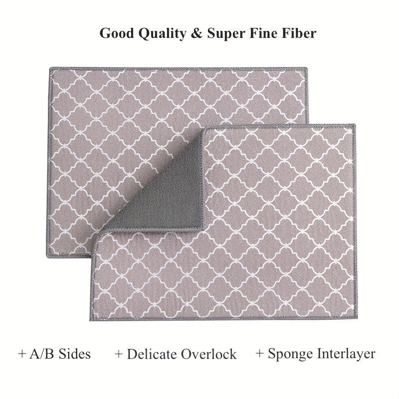 Microfiber Dish Drying Mat - Absorbent Dish Drainer