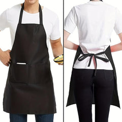 6pcs Polyester Apron Waterproof Adjustable Suspenders Apron